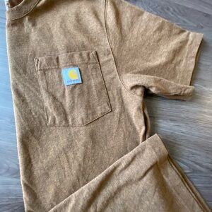 Carhartt Heather Brown Loose Fit Tee